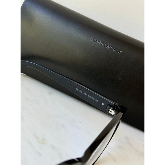 Copied - NEW Saint Laurent SL M34 Clear Silver Cat Eye Frames - Picture 5 of 7